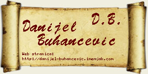 Danijel Buhančević vizit kartica